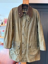 Barbour A123 Gamefair Waxed Jacket  Vintage 1990’s Barbour Waxed Coat Size 38”