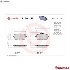 Brake pad set disc brake P 50