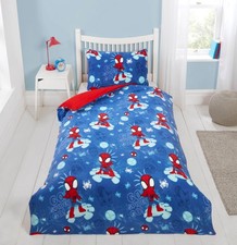 Disney Spiderman Spidey Single Fleece Bedding Set Reversible Duvet Cover