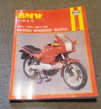 BMW K100 (2-Valve) 1983 to 1987 & K75 85 to 1987 SERVICE REPAIR MANUAL BY HAYNES