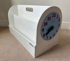 Tidy Books Children's Book Storage Box  In White - Book Carrier 