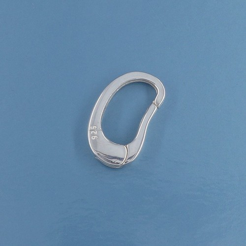 Sterling silver kidney - sterling, kidney-shaped
