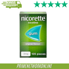 Nicorette 2mg Nicotine Gum – Original Flavour (105 Pieces) ⭐⭐⭐⭐⭐