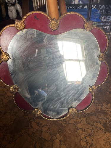 Heart shaped vintage mirror - shaped,