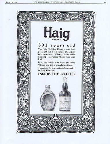 Haig whisky 301 - 301, years