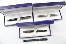 Waterman Fountain Pens Writing Inc Vintage, Hemisphere, Laureat, Boxed Etc x4