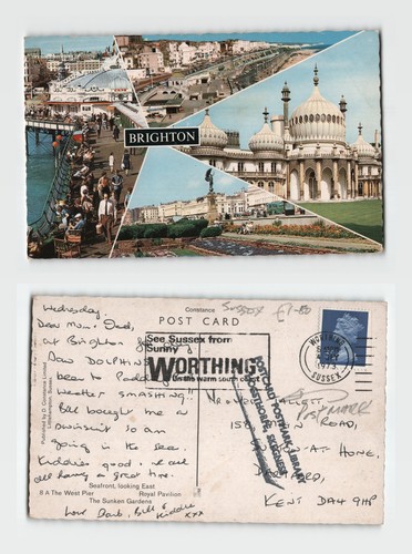 Postcard brighton multi view - brighton, multi-view