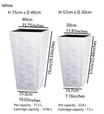 Square Tall Plant Pot Elegant