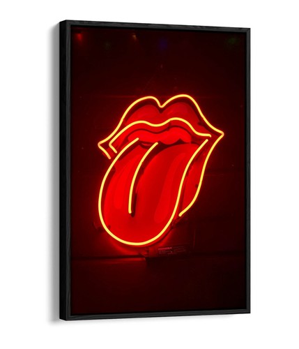 Neon sign rolling stones deep - neon, -deep