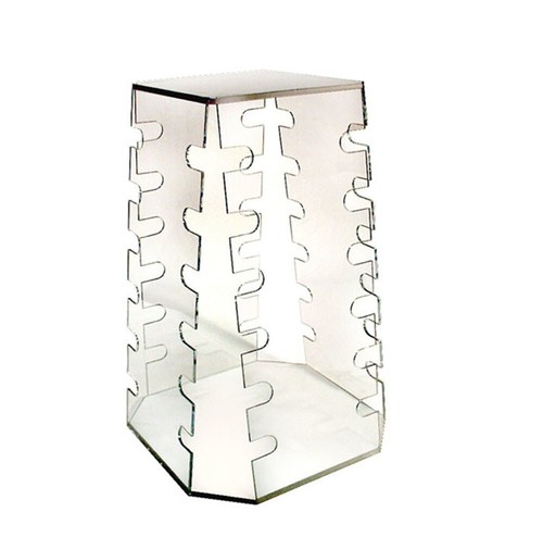 Pairs lucite clear - 18"h,