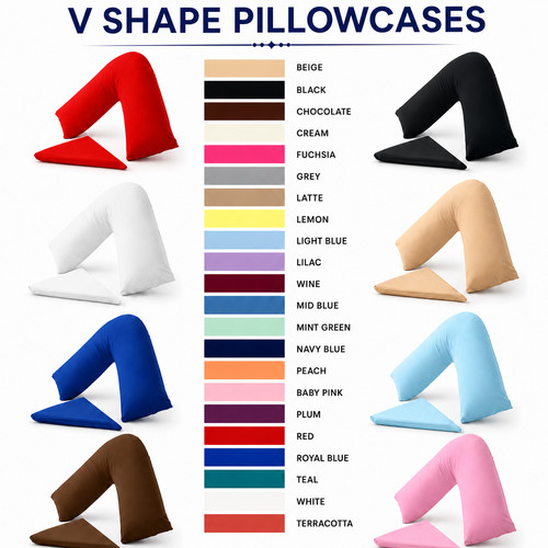 Shape pillowcases nursing - v,