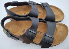 Birkenstock Milano black Birko Flor Ankle Strap - UK 10.5, EUR 45 Narrow
