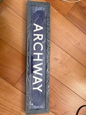 Antique London Tube Sign 1970s