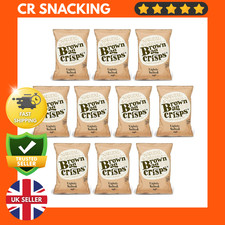 BROWN BAG CRISPS Pack of 10 - 7 Different Flavours