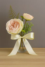 Faux Peony & Foliage