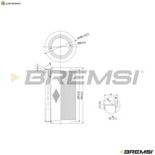 AIR FILTER FA0115 FOR PEUGEOT