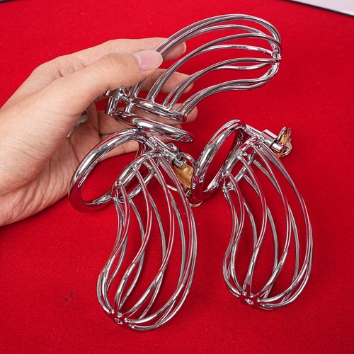 Metal penis cage restraints - metal,