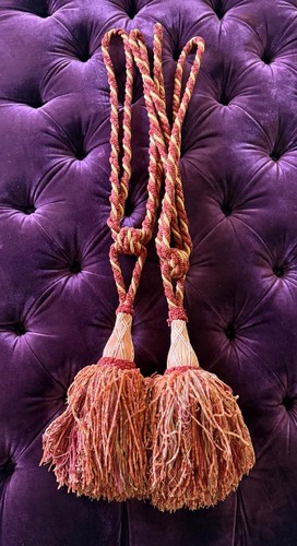 Pair vintage large tassel - pair,