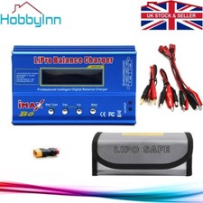 RC Lipo Battery Balance Charger iMax B6 Li-ion LiFe NiMh + Lipo Safe Bag, No PSU