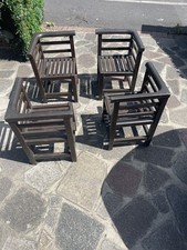 Vintage teak garden set without table only chairs