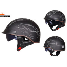 Motorcycle Half Helmet Retro