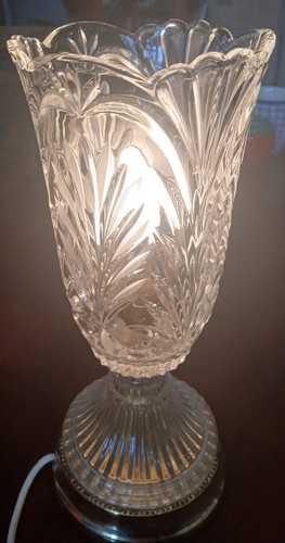 Vintage cut crystal glass