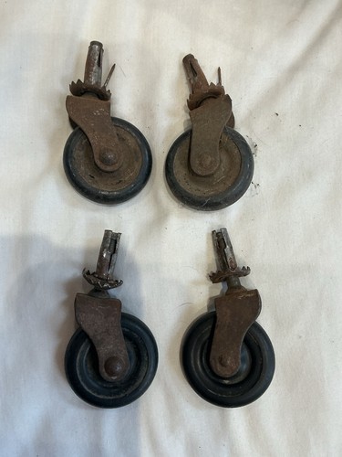 Antique swivel castors - x,