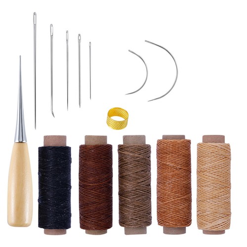 Leather waxed thread stitching - waxed,