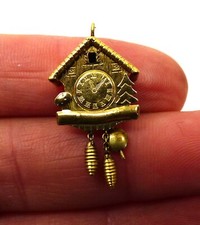 ANTIQUE SWISS VERMEIL CUCKOO