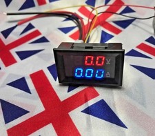 ⭐ Digital LED 100V Voltmeter, 10A Ammeter, Panel mount volt amp meter ⭐UK seller