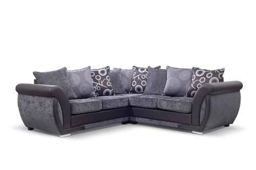 Shannon large corner sofa grey - corner,