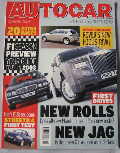 Autocar 2003 featuring - autocar, 26/2/2003