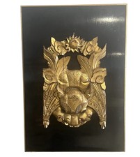 Chinese Gilt Wood Foo Dog Wall