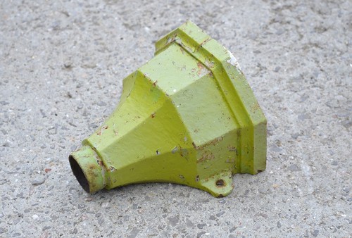 Old cast iron drain - cast, hopper