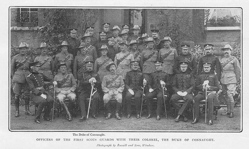 First scots guards with - with, their
