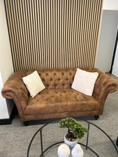 Chesterfield sofa handmade - sofa, pu-