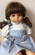 Vintage Zapf Creation Doll 1980s, Blue Eyes , Fabulous Blonde Hair .