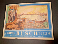 1938 program CIRCUS BUSCH Paula & Emil Wacker cirque circo programs programma