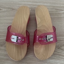 Scholl jelly wooden sandals - scholl's,