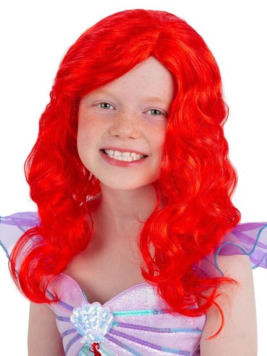 Red mermaid wig - red,