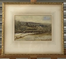 Superb Original Thomas James Lloyd RWS (1849-1910) Landscape Watercolour