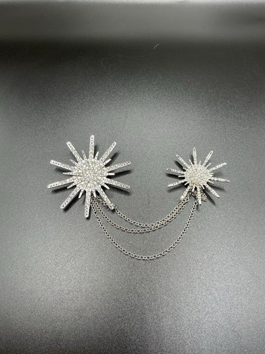 Unisex double star lapel - double,