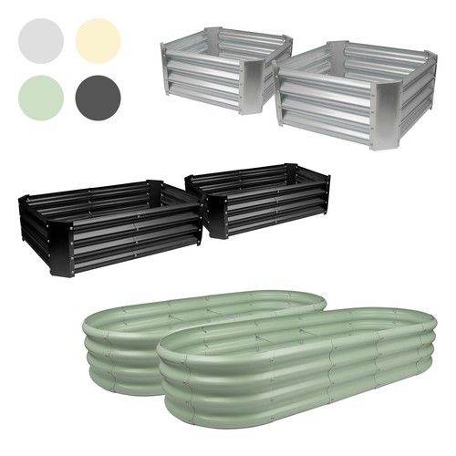 Galvanised steel raised - 2x,