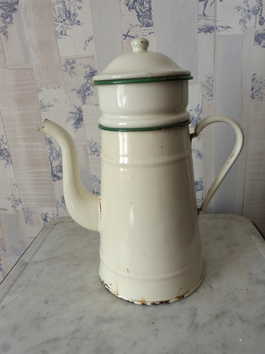Vintage french cream green - french, &
