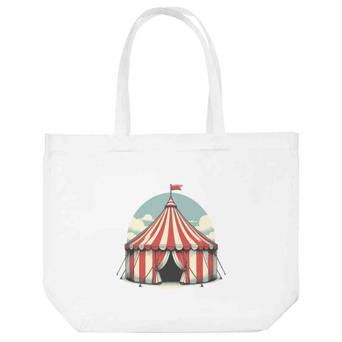 Circus tent shopping tote - tent',