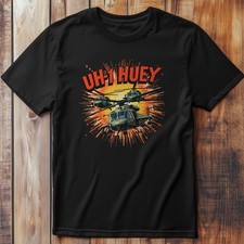 Comic UH1 Huey - T-Shirt Flight, Aircraft Flying Tee - T-Shirt