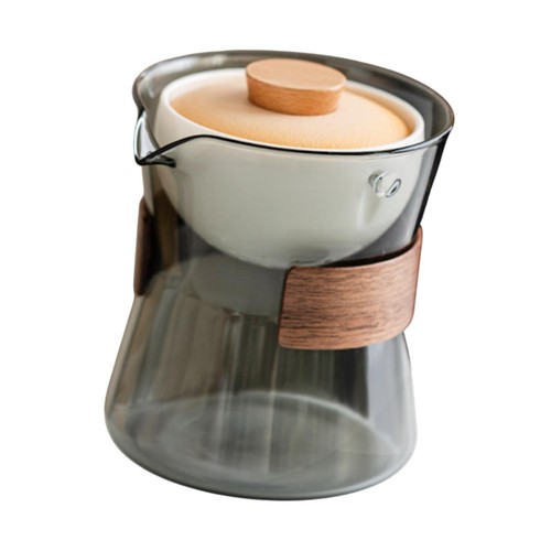 Glass teapot 210ml portable - teapot,