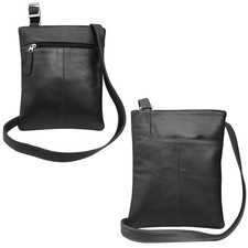 Ladies Soft Leather Handbag Cross Body Messenger Bag Zipper Shoulder Over Bag