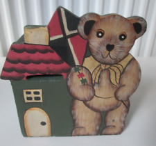 Vintage wooden teddy bear