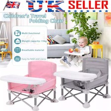 Baby Feeding Seat Booster Foldable Infant Toddler Table Chair Portable Travel UK